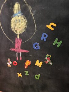 Magnetic letters for homeschooling your toddler