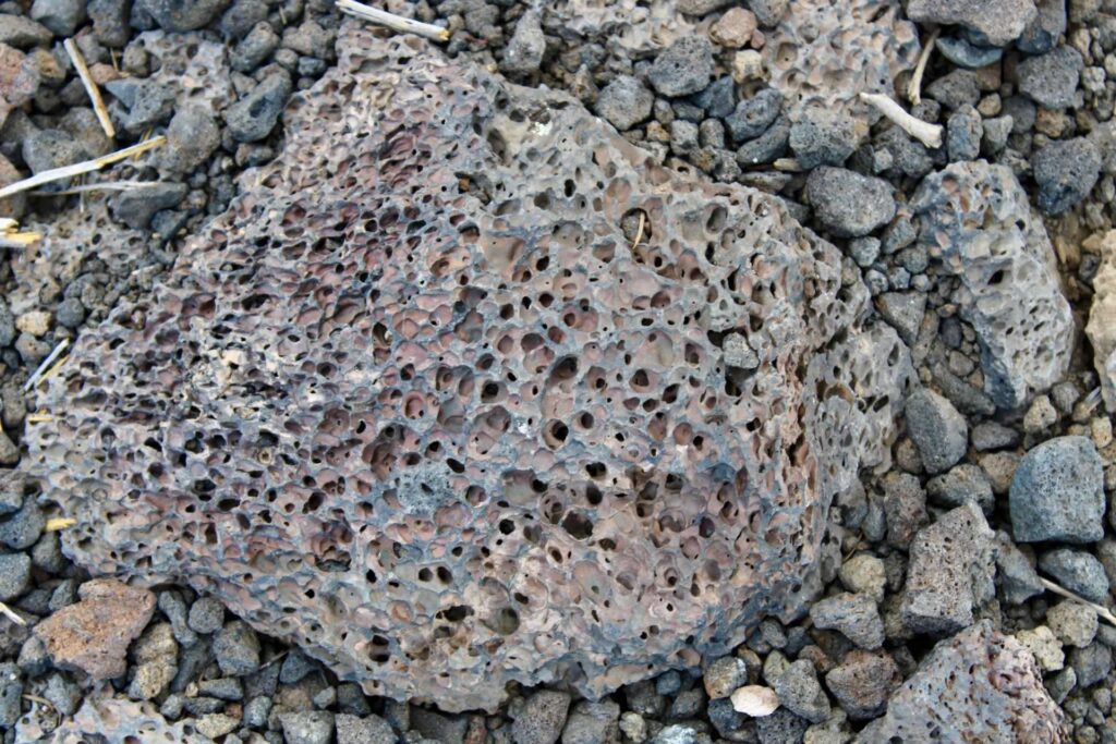 A large piece of lava rock from Bandera Volcano